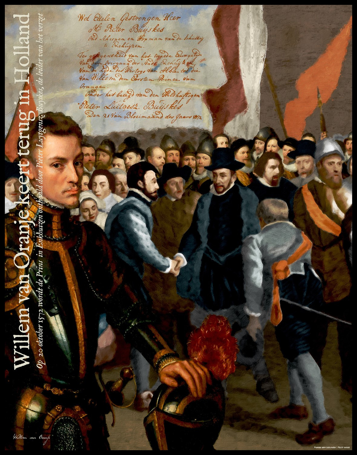 Willem van Oranje keert terug in Holland.